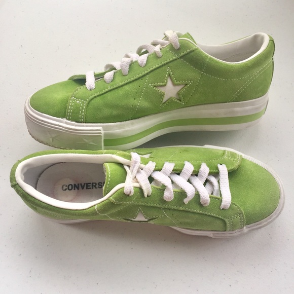 converse all star suede green